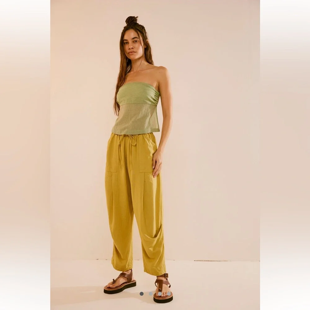 NWT Free People, Take Me With You Linen Pants, small. - Picture 8 of 12